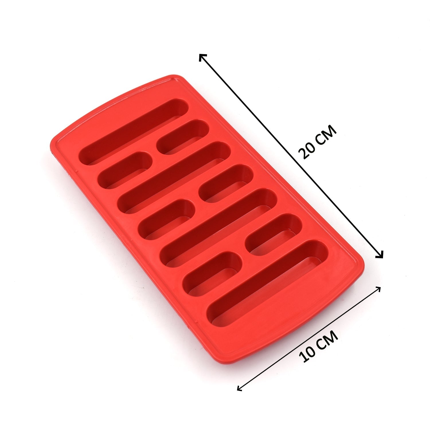 Close-up of ice trays without ice for filling