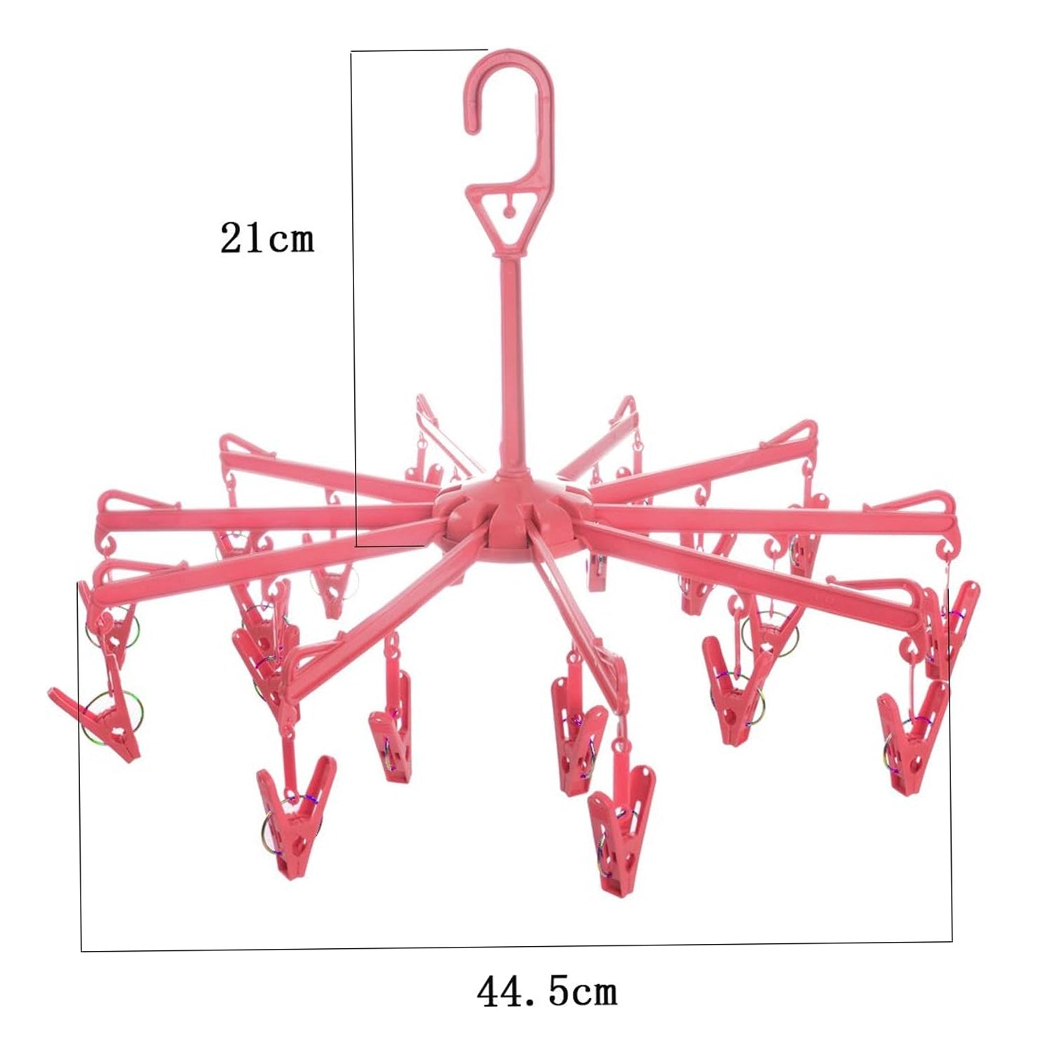 Drying rack with blue clips for underwear and bras, designed for optimal airflow.