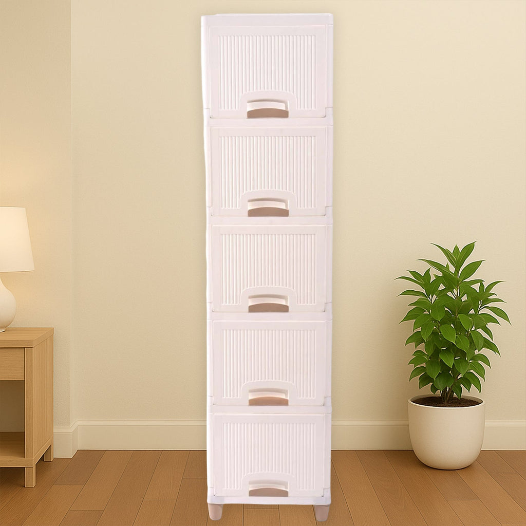 Durable polypropylene plastic material plastic storage drawer cabinet