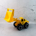 Bulldozer toy on play mat