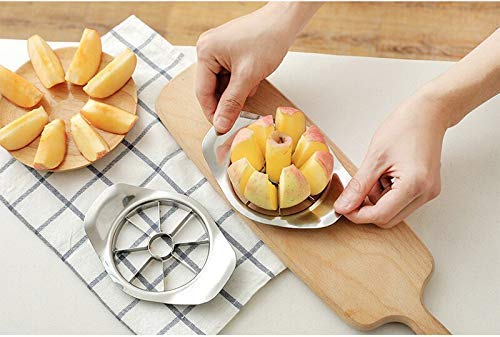 The Quickslice apple cutter, ready to core and slice apples efficiently.