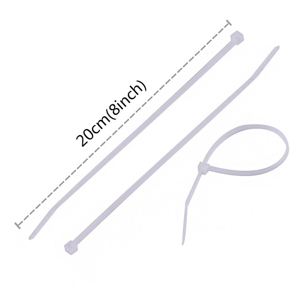 A detailed diagram illustrating the 3.2mm width and 200mm length of the cable ties.