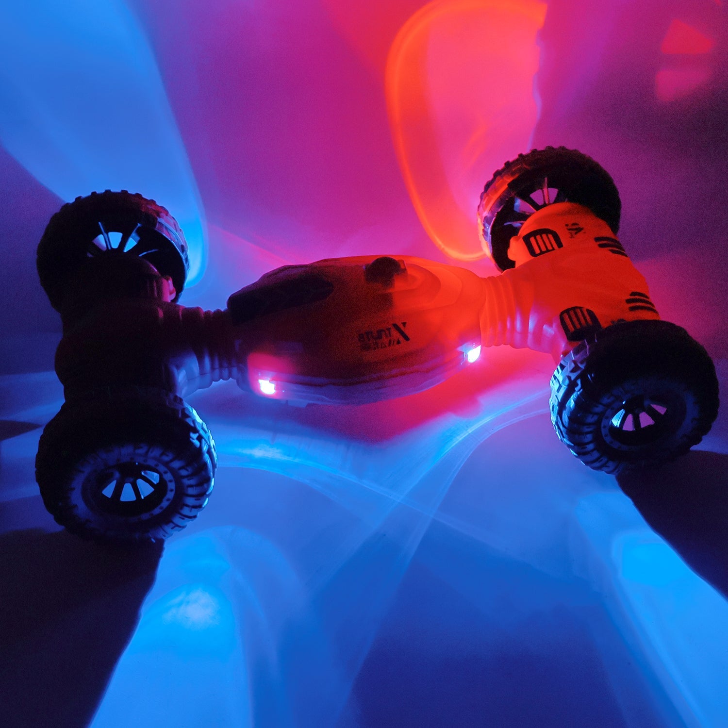 Durable remote control stunt car for kids with one-key stunt functions