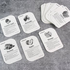 Detailed view of a fruit flashcard showing clear English fruit name and image