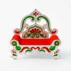 Meenakari styled small Singhasan for festive pooja and temple decoration