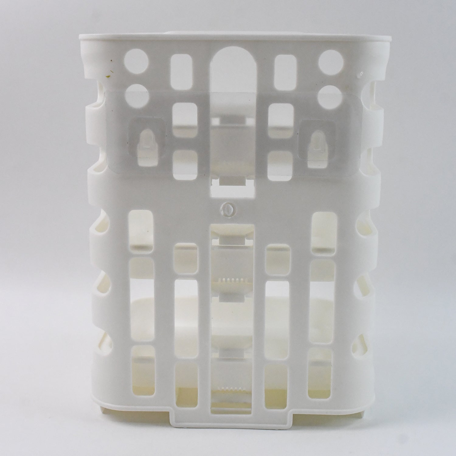 Plastic kitchen shelf organizer with three tiers for pantry storage
