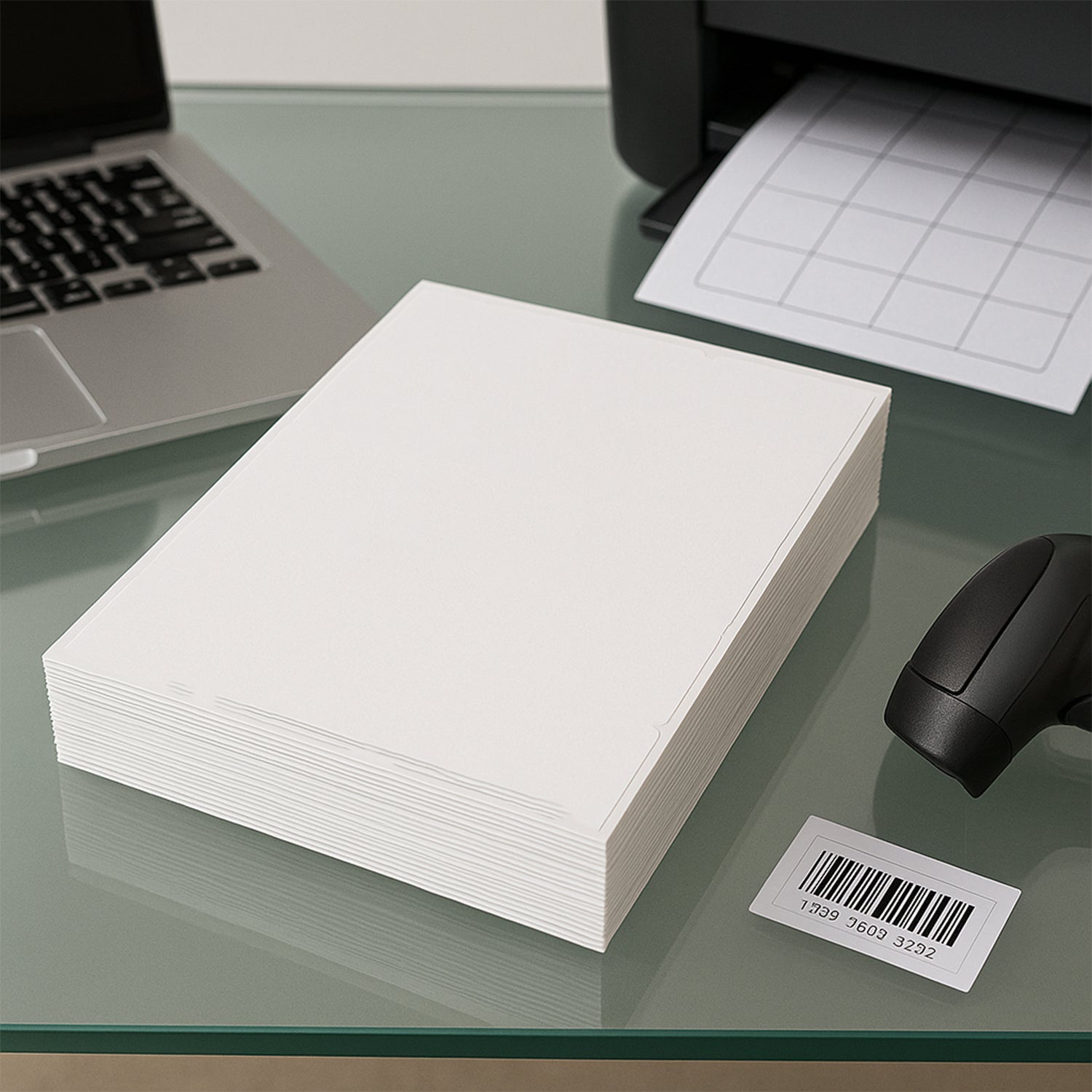 Print Tag A4 self-adhesive label sheets ready for barcode and address printing