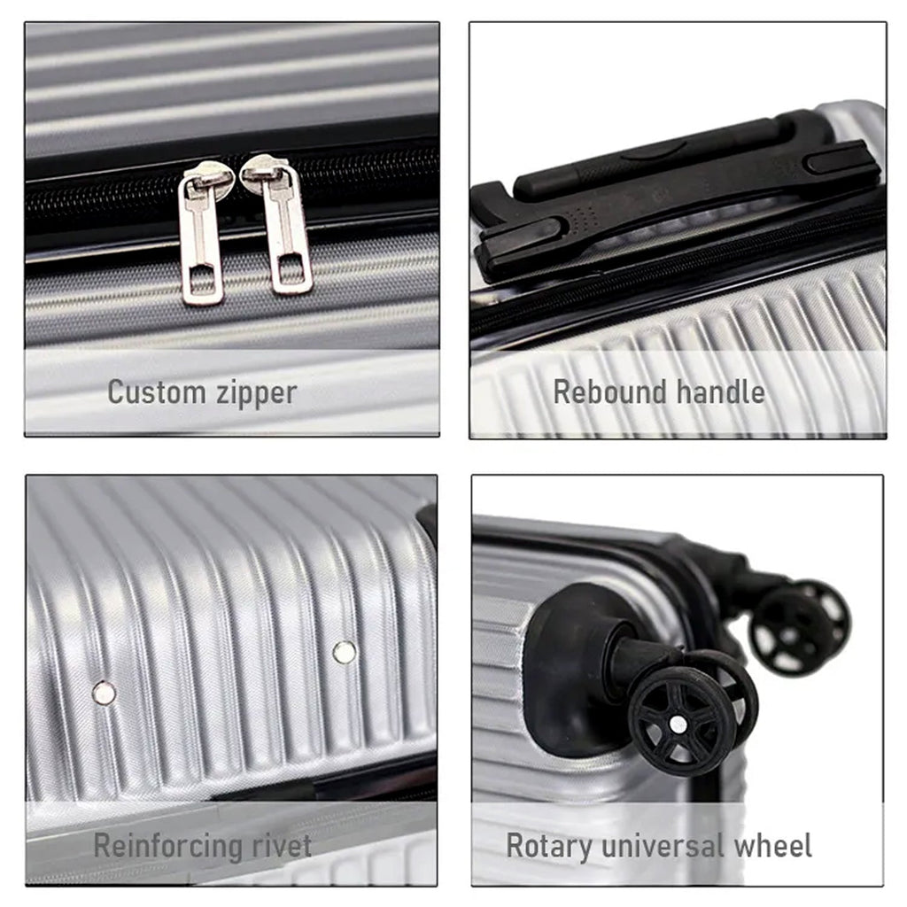 The ClassiCarry trolley bag set featuring secure number locks and smooth spinner wheels.