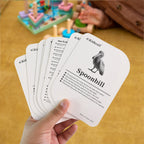 Back view of educational bird flashcards showing laminated quality and rounded edges