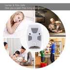 Front view of the plug-in ultrasonic pest repeller for Indian homes.