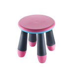 Toddler standing confidently on a sturdy foldable baby stool.