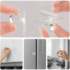Stylish diamond crystal cabinet knob applied to a piece of dark wooden furniture.