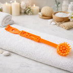 Handheld long handle body massage roller stick for deep tissue relaxation