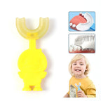 Kids toothbrush with adorable duck design and soft silicone bristles