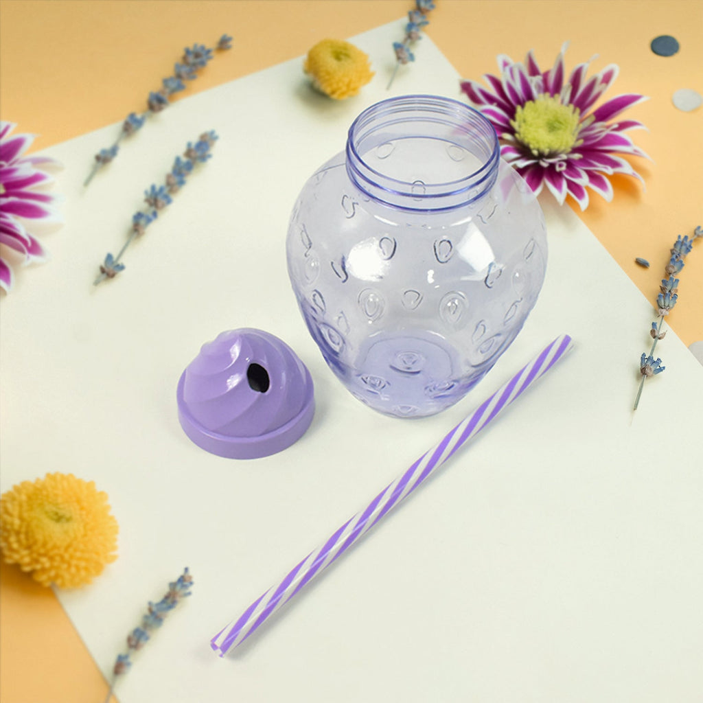 Close-up view of the Tidy Table plastic cup's smooth, sturdy finish.