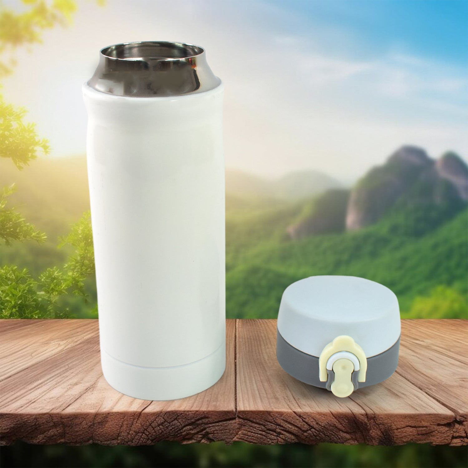 Detailed view of the bottle's base, confirming its stable and durable build.
