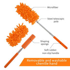 Adjustable microfiber duster easily cleaning fan blades