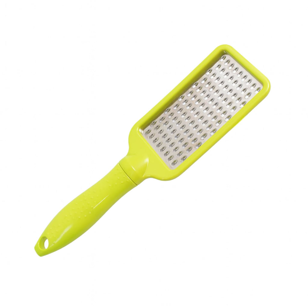 The CookAura Stainless Steel Cheese Grater with its clear protective cover for safe storage.