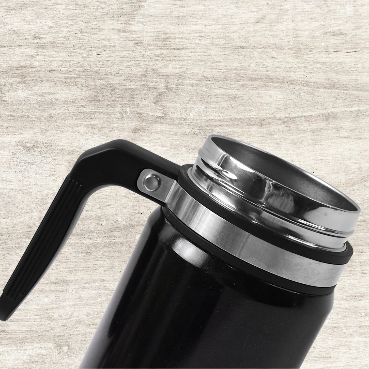 Cool touch insulated coffee cup with anti-scald features and non-slip base