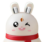 The simple and clean design of the red rabbit dispenser, perfect for dining table decoration.