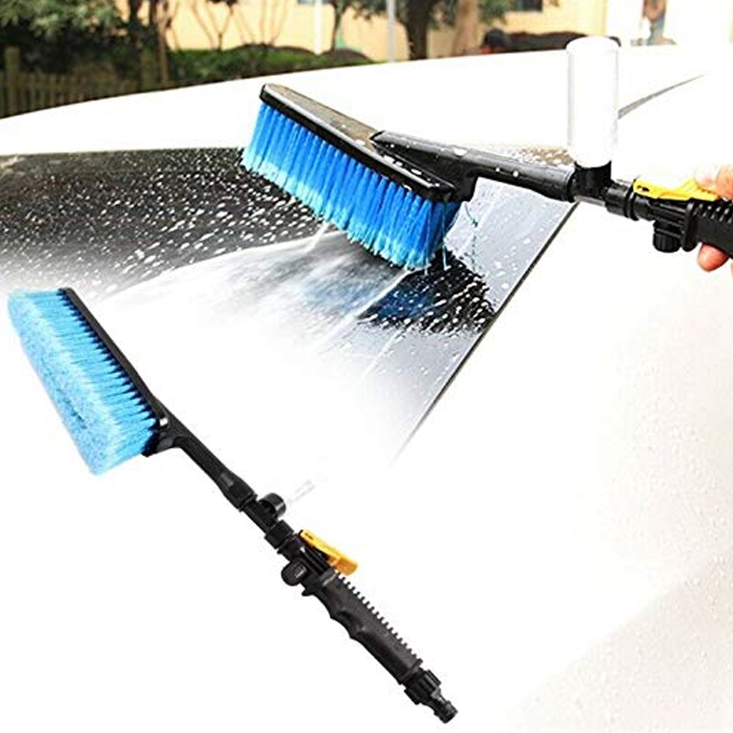 Full 9-in-1 car cleaning kit tools arranged neatly