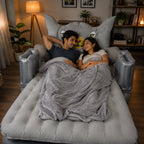 Side cushions for car bed inflatables