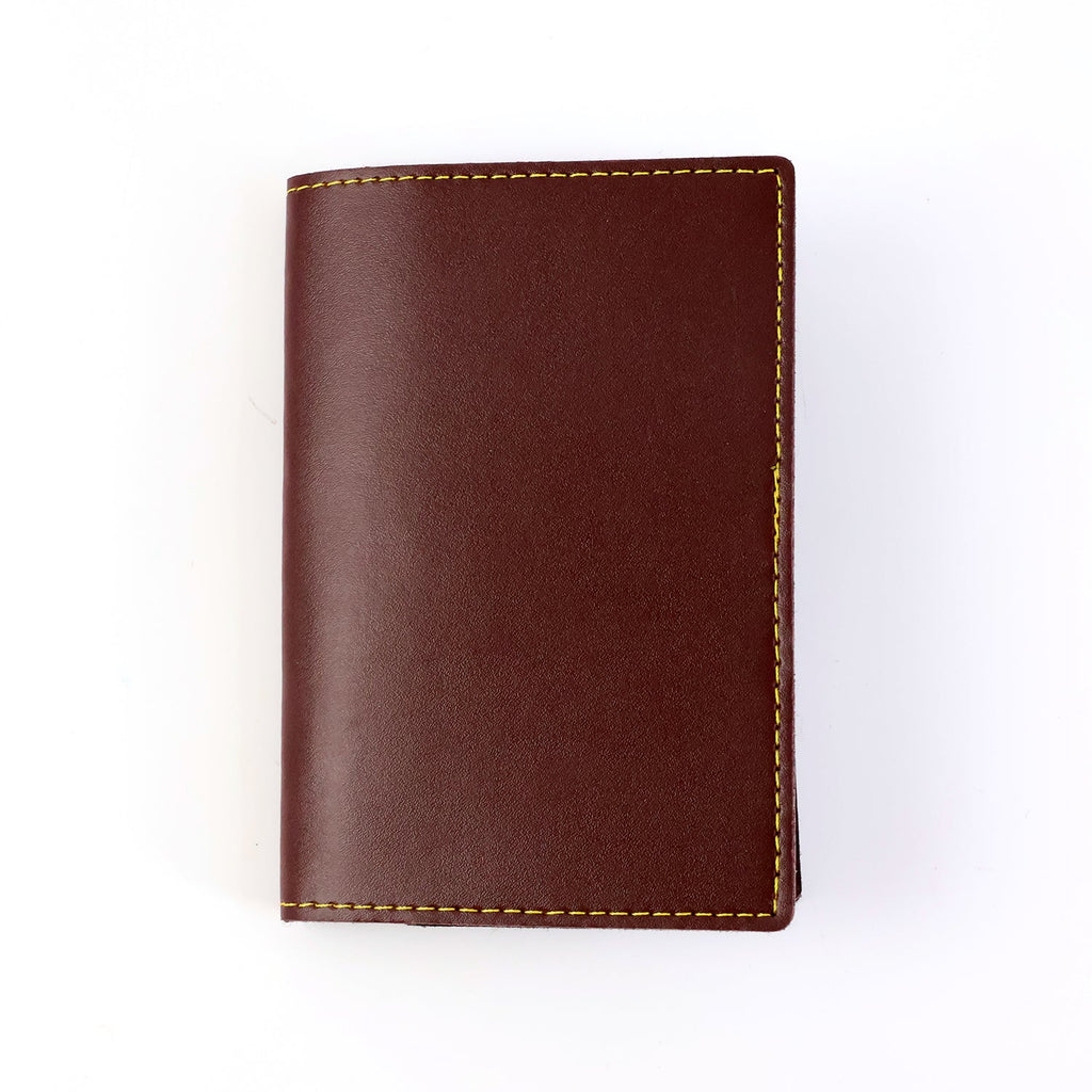 PU leather wallet interior with ample currency space for bills and notes