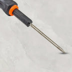 Multi-functional precision screwdriver set with gold-plated tips ready for use.