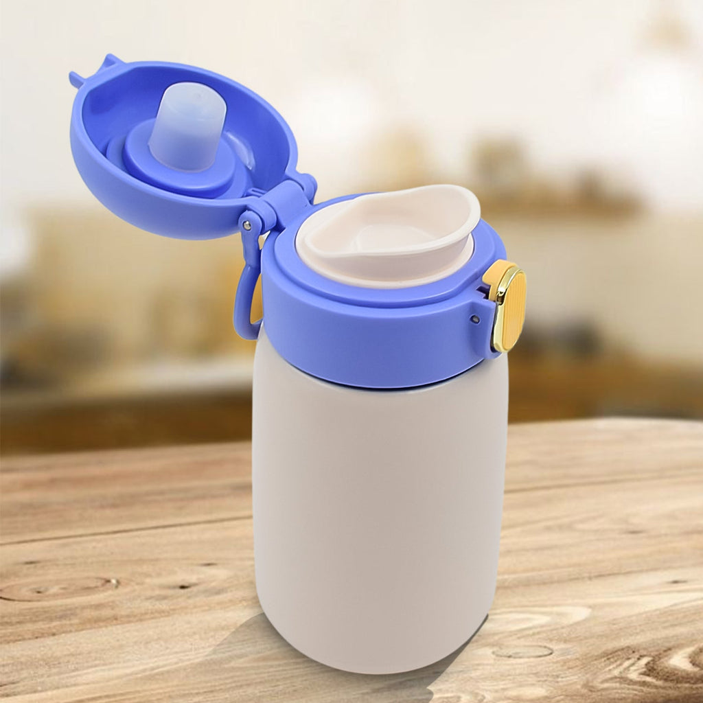 Inner view of the double-walled stainless steel smart water bottle.