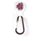 Durable steel snap hook loop belt clip for bags and keys