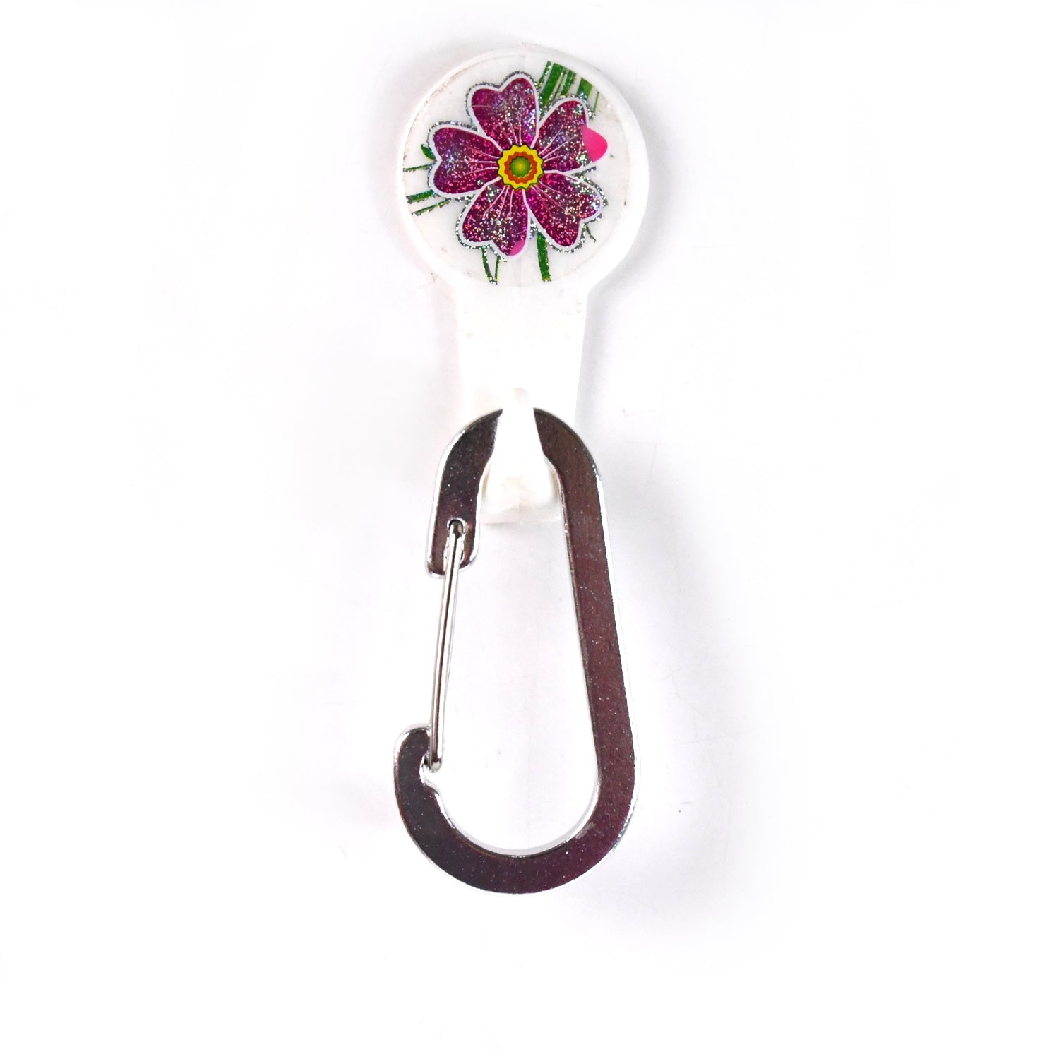 Durable steel snap hook loop belt clip for bags and keys