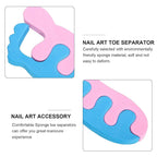 Neutral image of sponge toe separators for pedicure support