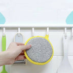 Versatile 6-in-1 kitchen cleaning set with stainless steel wool scrubber