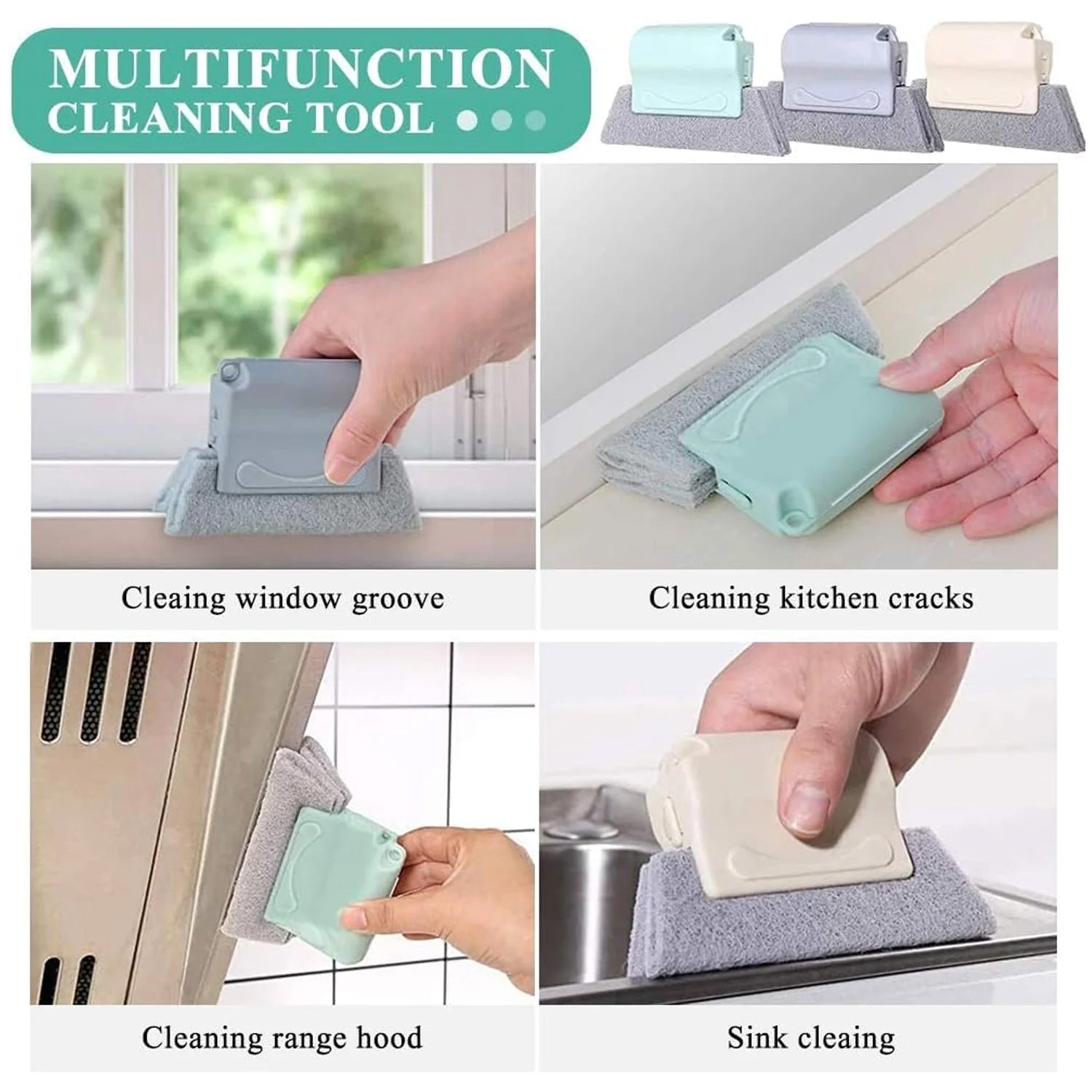 Microfiber detail brush designed for precise narrow space window cleaning