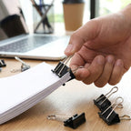 Stationery binder clips set for school and office use