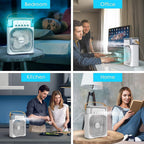 BreezeGlow portable fan with adjustable wind direction