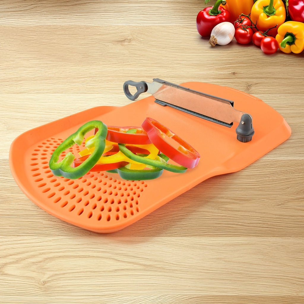 Dimensions of Apex Cut 'n' Wash cutting board showing length and width