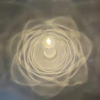 Crystal rose LED candle with a clear acrylic finish, perfect for gifting and home decoration.