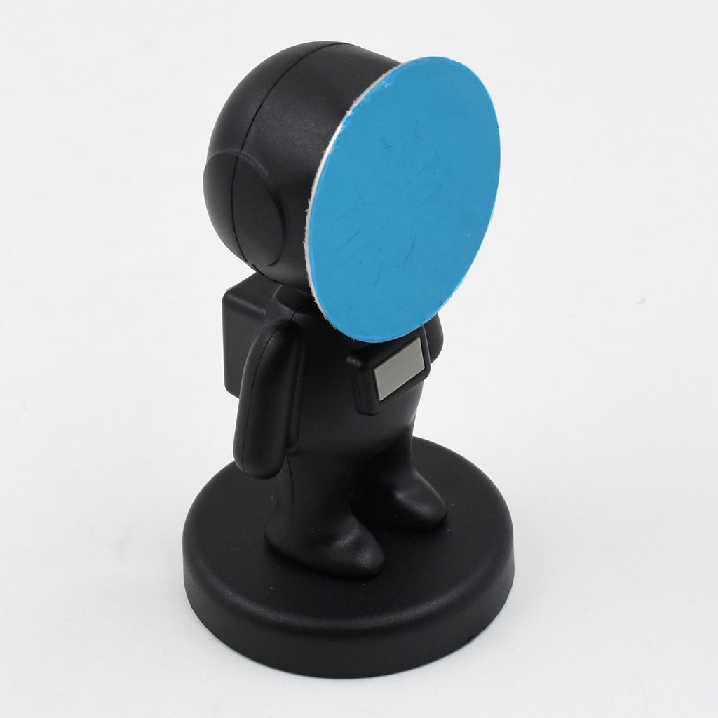 Durable adhesive pad ensures the Astronaut Car Phone Holder stays securely attached.