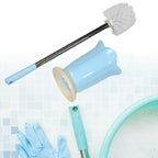 Durable bathroom cleaning brush for a sparkling clean toilet.