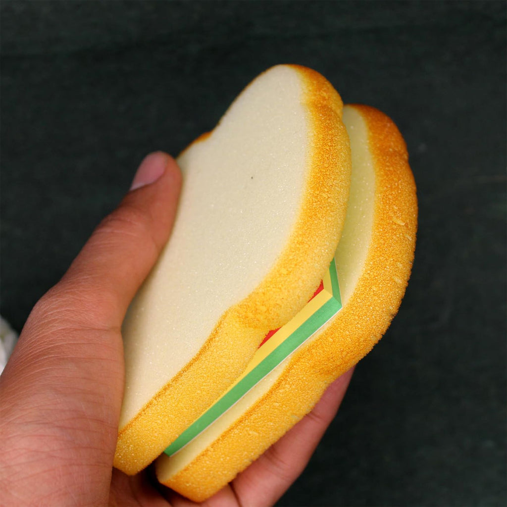 Opened Sandwich Sticky Notes displaying various colorful memo pages.