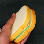 Opened Sandwich Sticky Notes displaying various colorful memo pages.