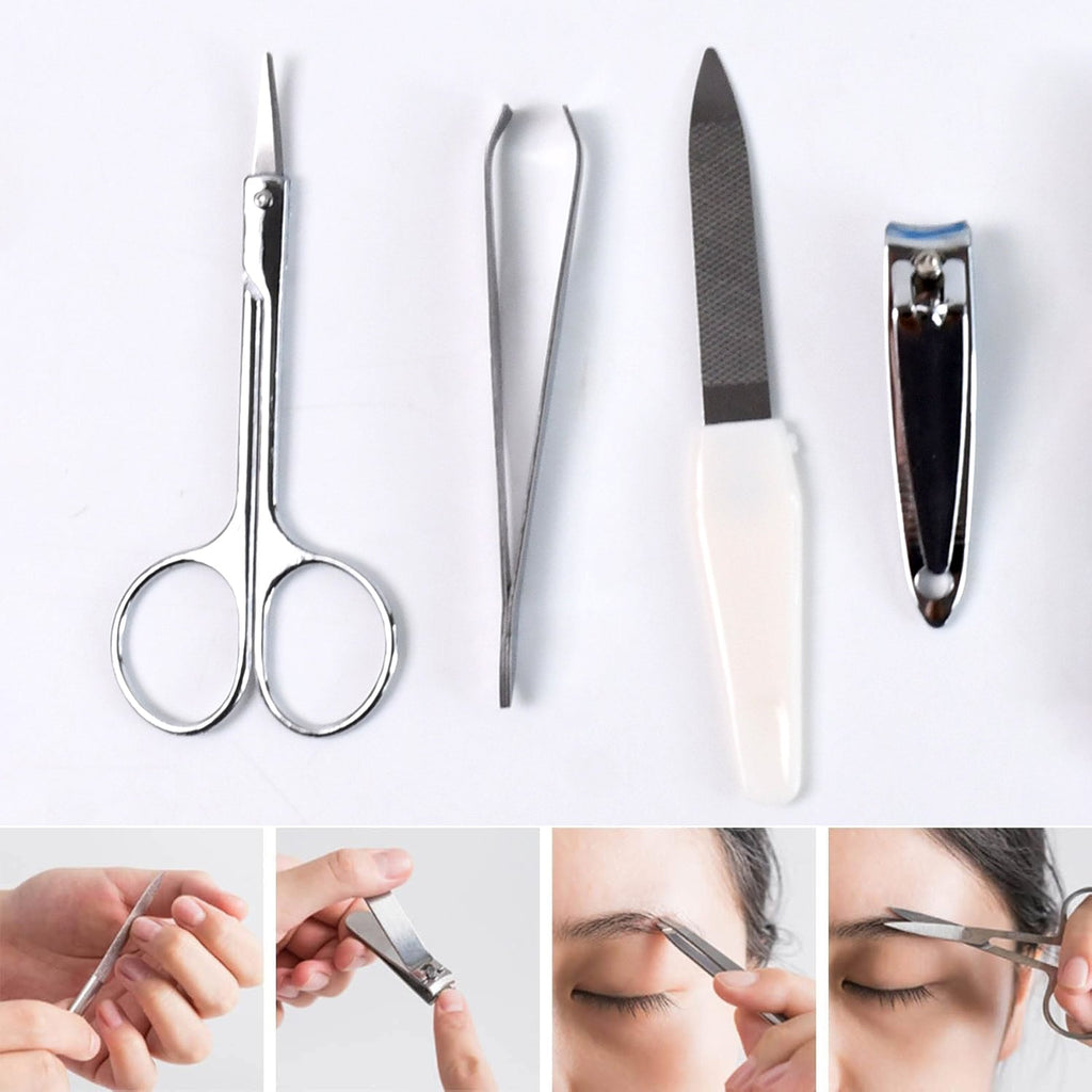 Portable manicure and foot care tools kit for grooming on the go