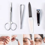 Portable manicure and foot care tools kit for grooming on the go