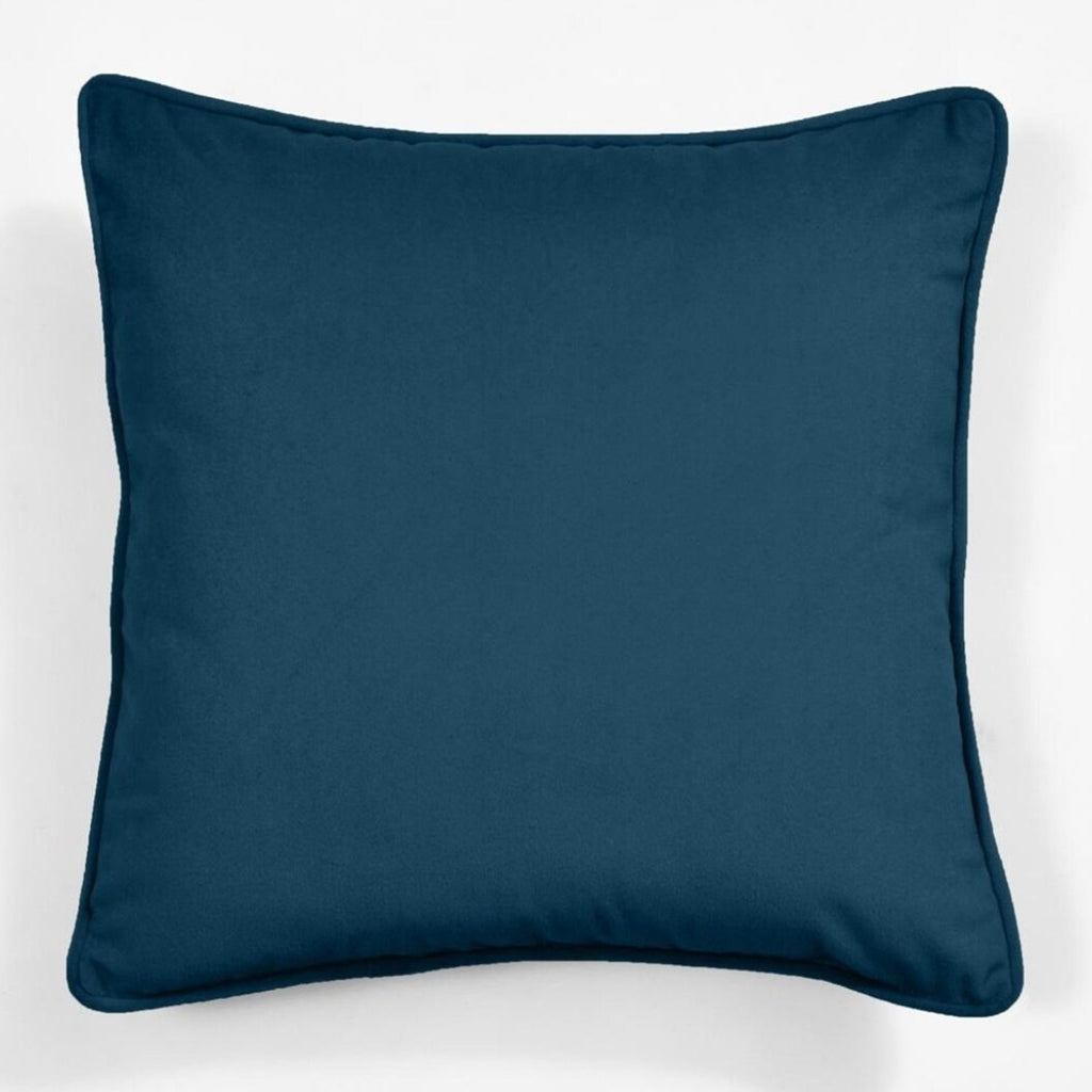Plush soft pillow covers adding comfort to a seating area.
