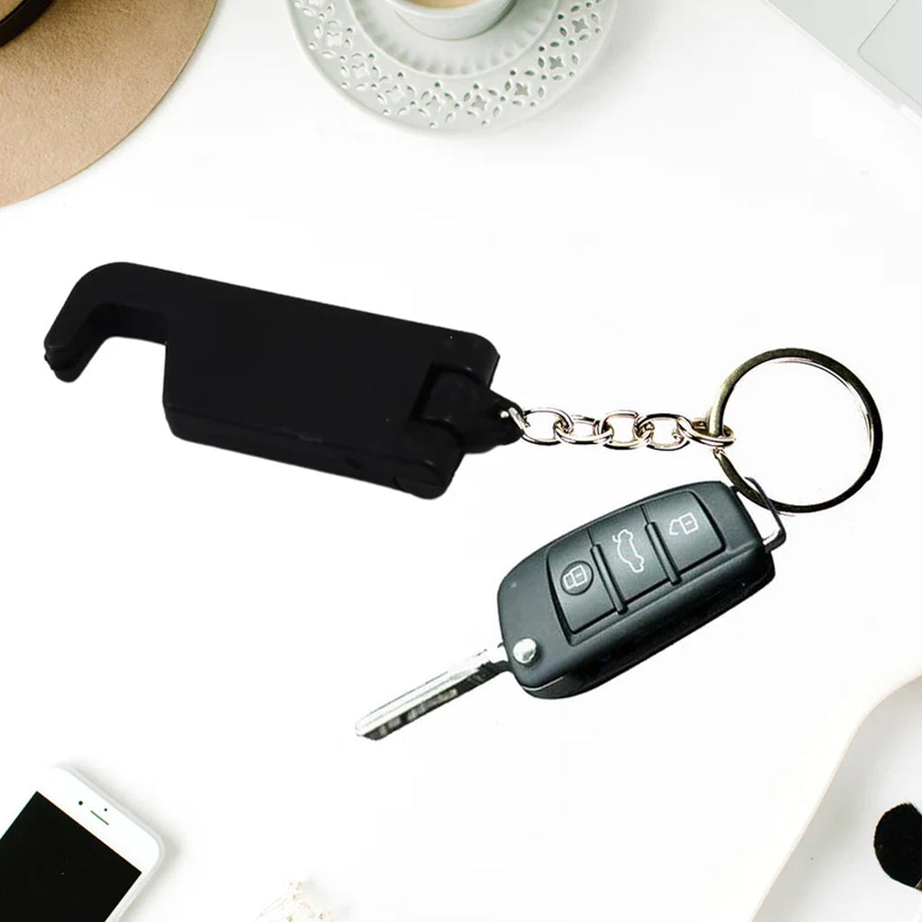 Hold key multi tool plastic keychain mobile stand multipurpose