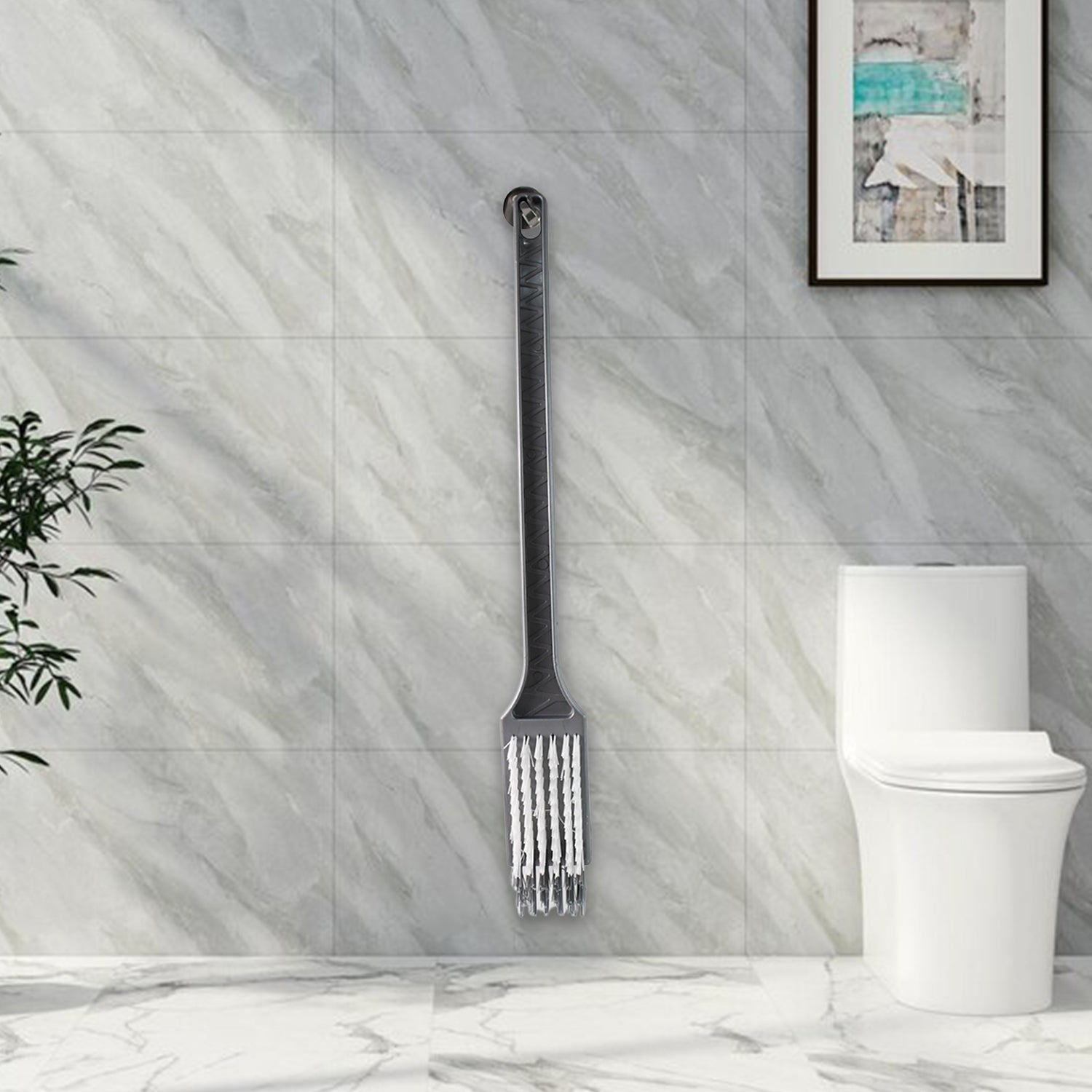Close-up of Pro Clean toilet brush head with durable nylon bristles