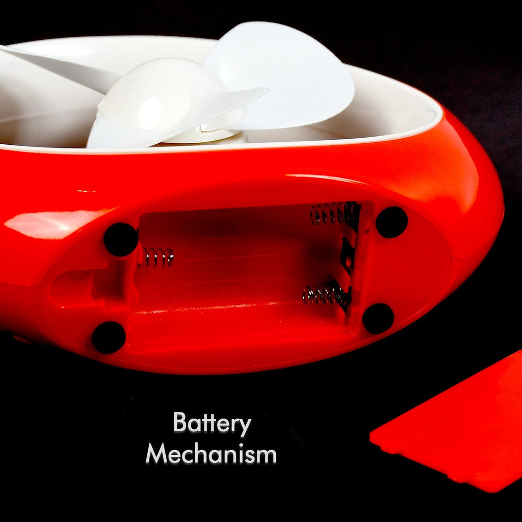 Close-up of USB powered mini desk fan