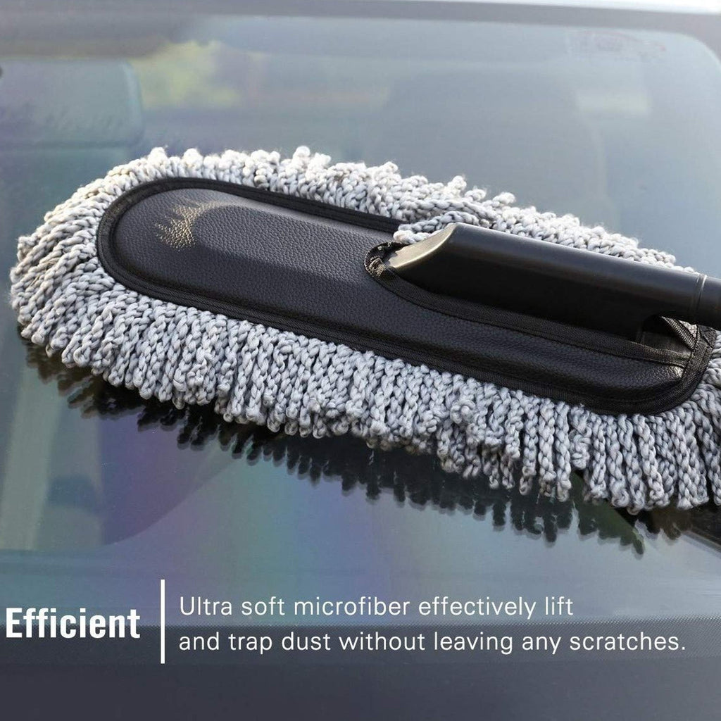 The versatile car duster compared with other household cleaning tools.