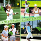 Ergonomic handle grip of pickleball paddle for comfortable outdoor play
